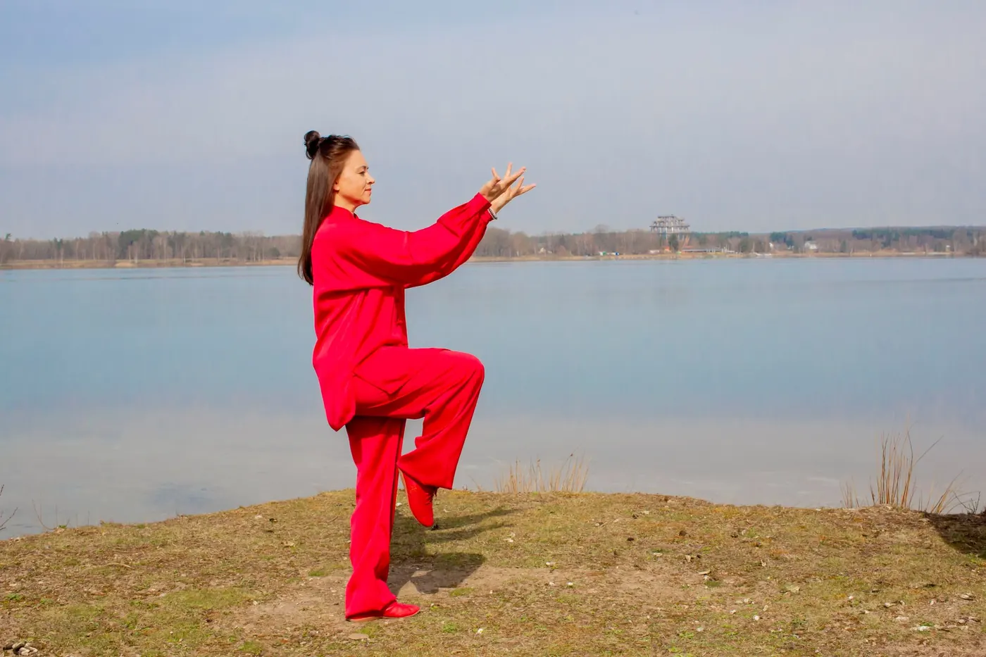 Inna Illenseer beim Qigong am See — Mehr Lebensenergie, Steinberg am See