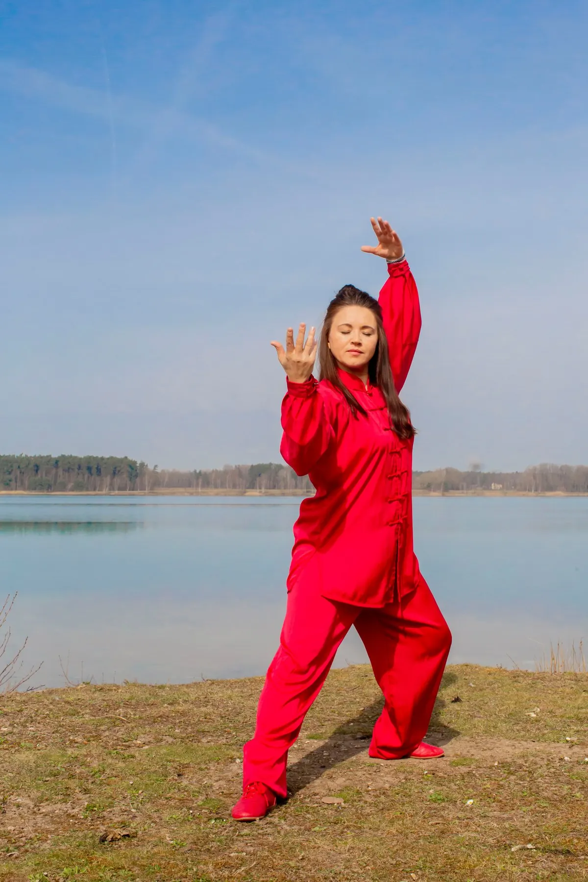 Inna Illenseer beim Qigong am See — Mehr Lebensenergie, Steinberg am See